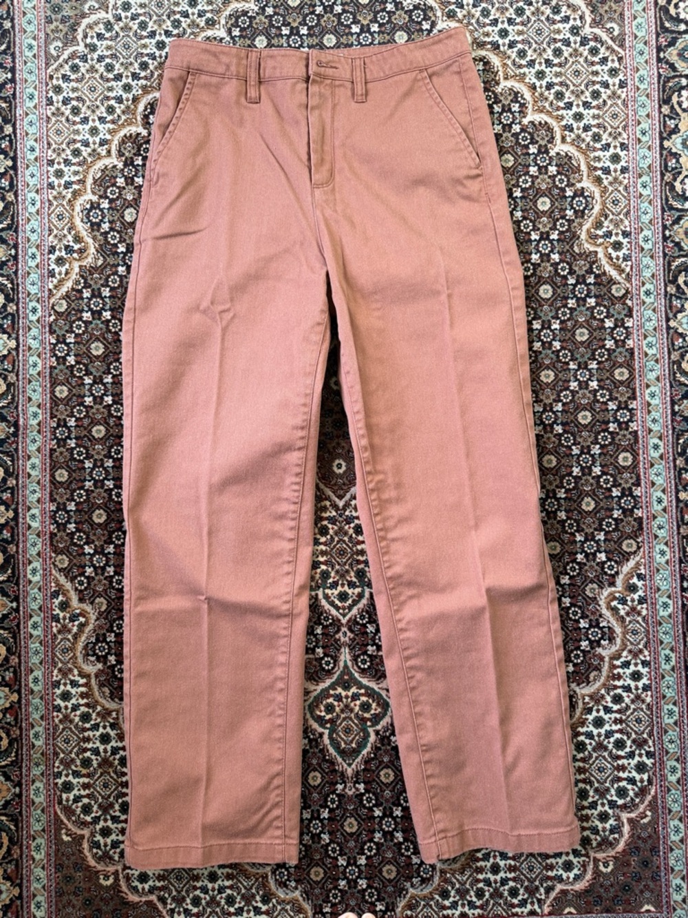 Never worn Brixton Straight Chinos in dusky rose/brown Size 27